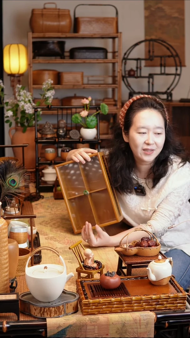 【竹璃承器】果篮楠竹竹编提篮外盒收纳盒点心