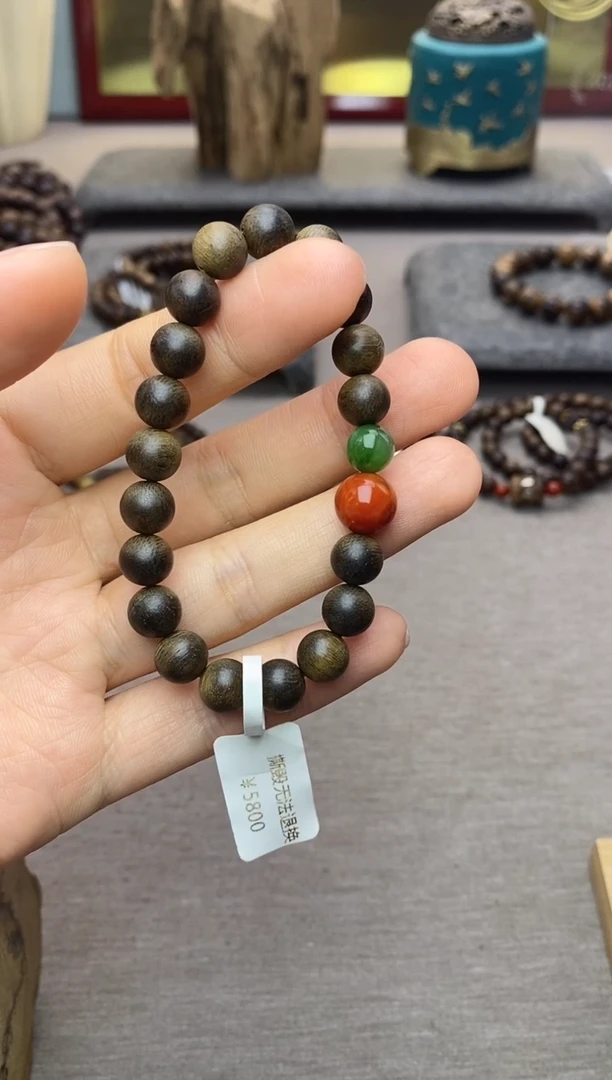 手串沉香越南芽庄黄棋楠08单圈沉水
