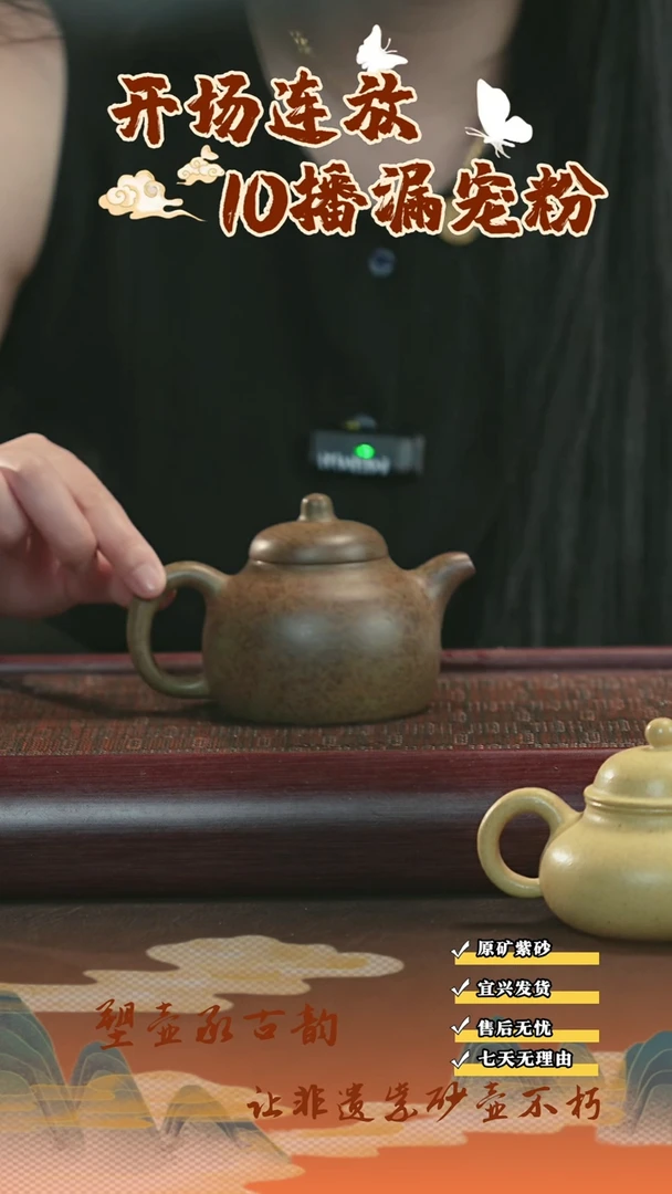 茶壶紫砂宜兴紫砂茶壶 柴烧  160cc