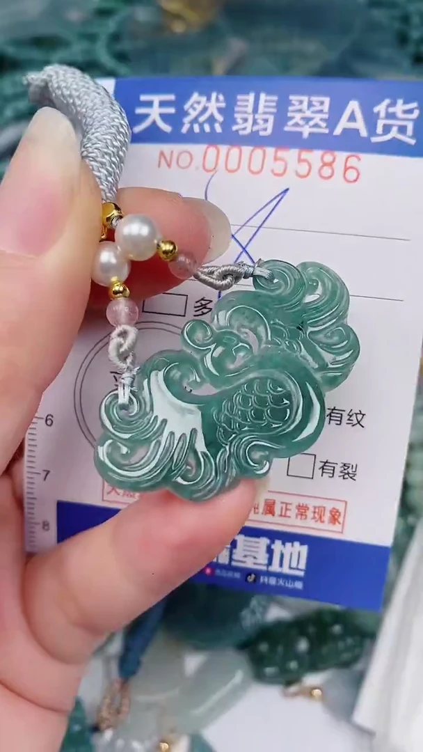 翡翠未镶嵌颈饰00005586