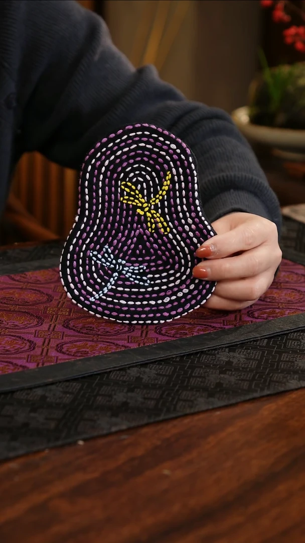 【闪购商品】织绣小葫芦杯垫A款