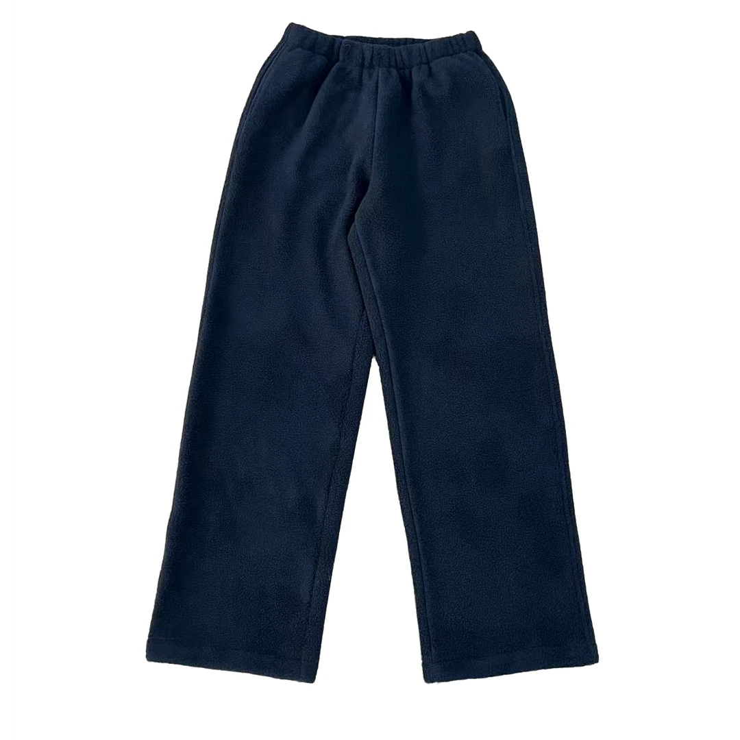 一半---摇粒绒羊羔毛直筒长裤251262