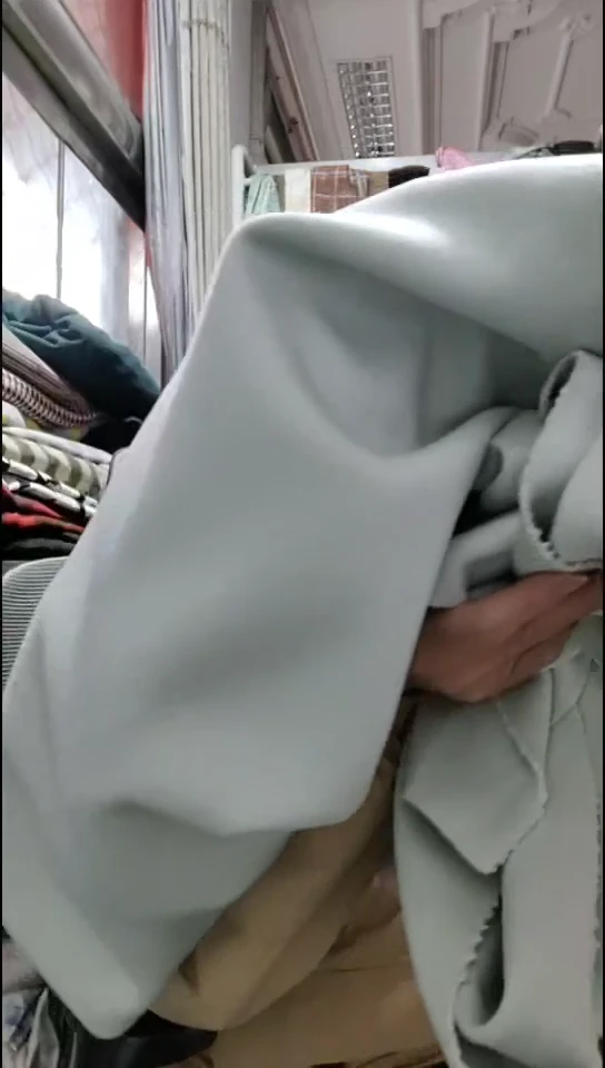 淡青色纯色双面布料