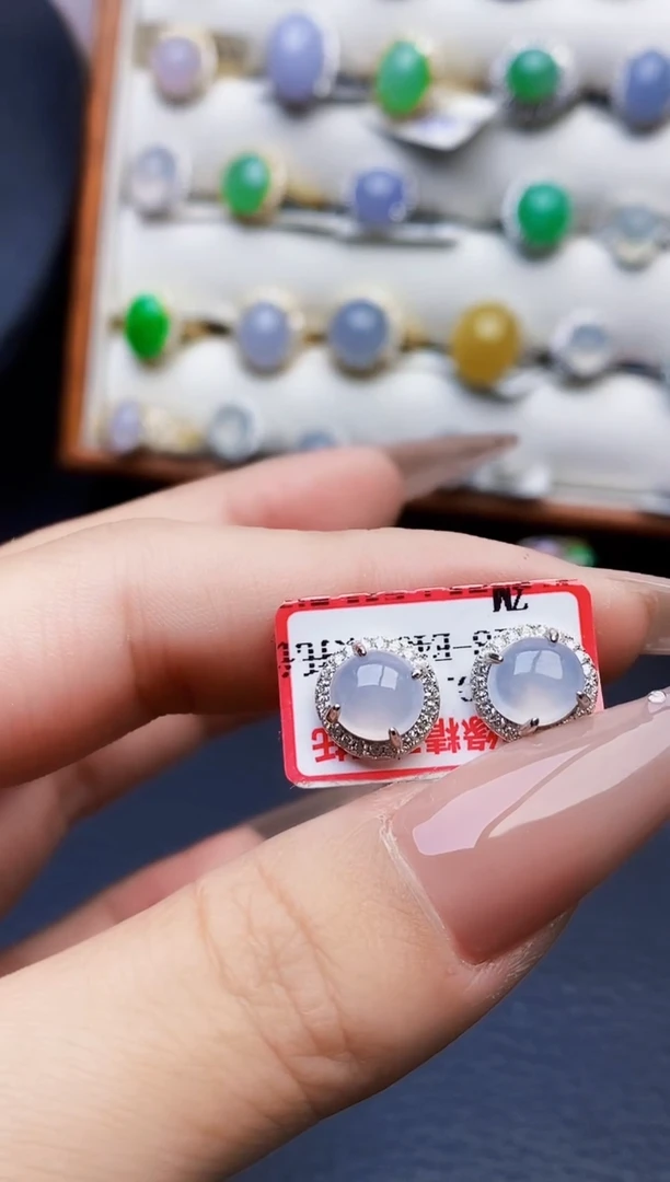 银S925镶嵌戒指翡翠2536