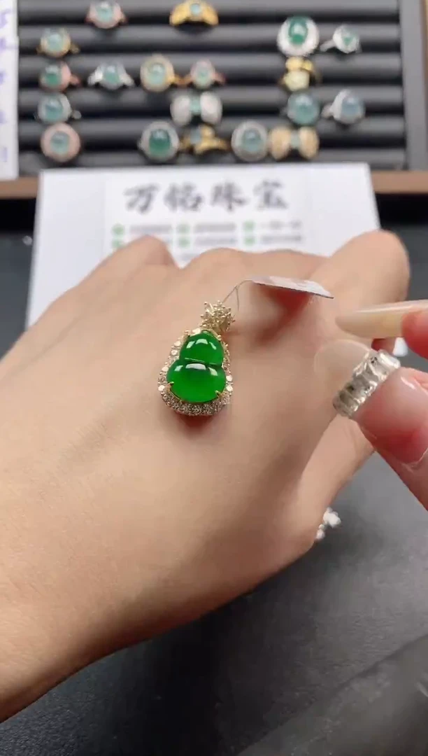 银S925镶嵌戒指翡翠51511