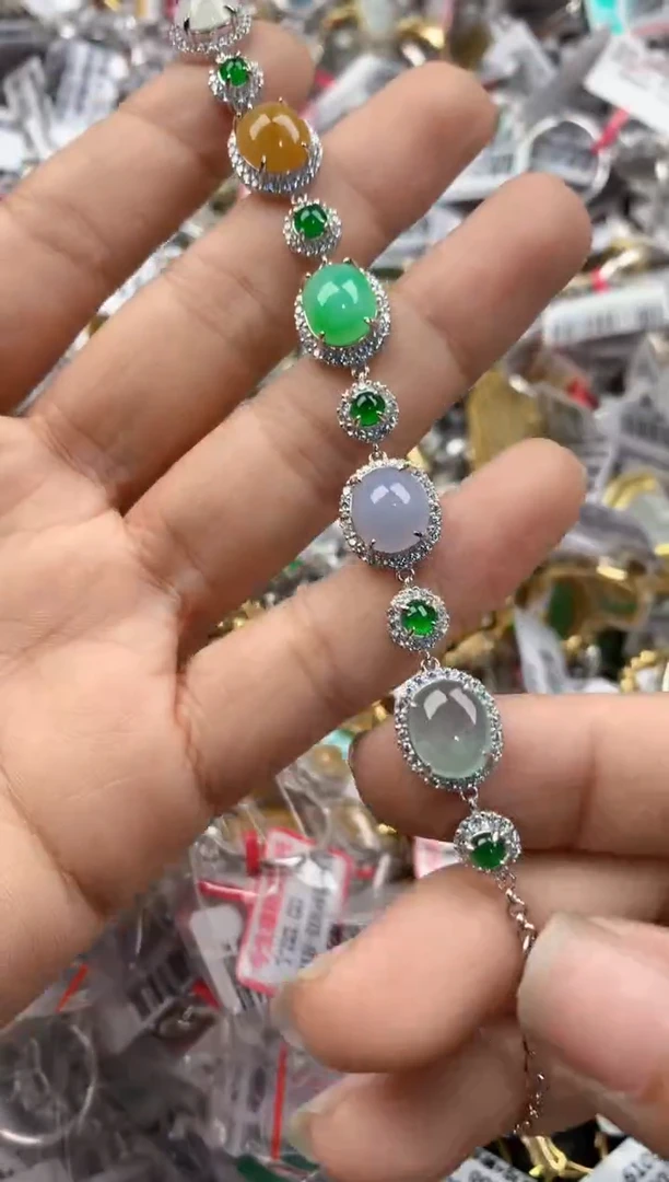 银S925镶嵌戒指翡翠999-----3