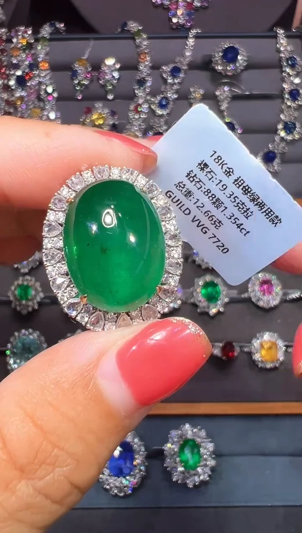 18K金镶嵌戒指红宝石19.35ct/吉尔德/VVG