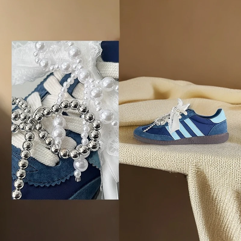 复古德训鞋两穿休闲鞋拼色板鞋#2522MTT01