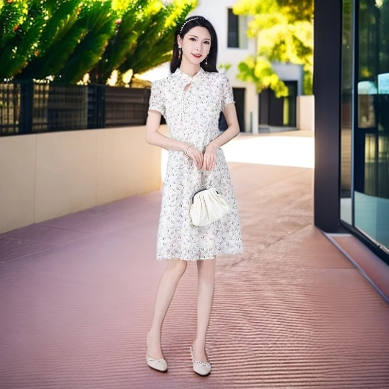 7013#紫【木兮兮专属】2025年夏季新款气质宽松收腰百搭时尚连衣裙