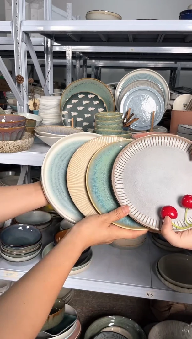 瓷片外贸尾货瑕疵满20包邮X4 小盘组合