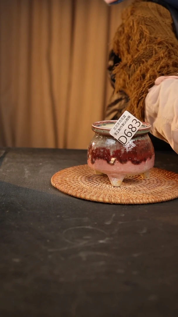 【闪购商品】瓷片683泥泥手工花盆