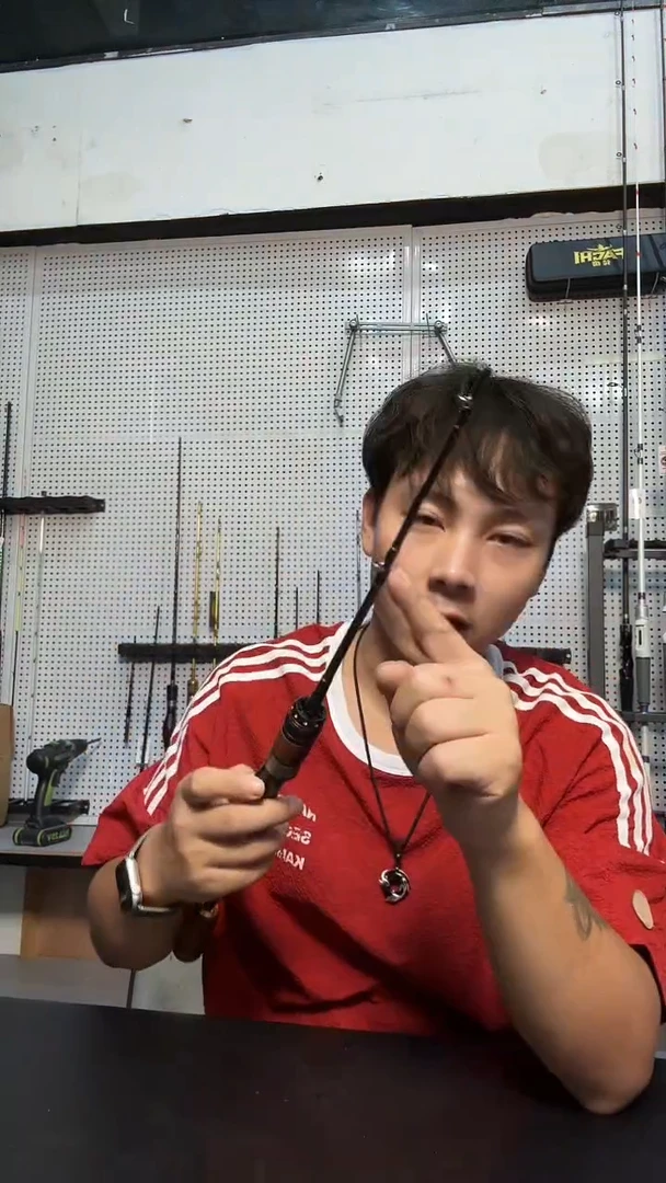 名将红木筏竿一杆双节