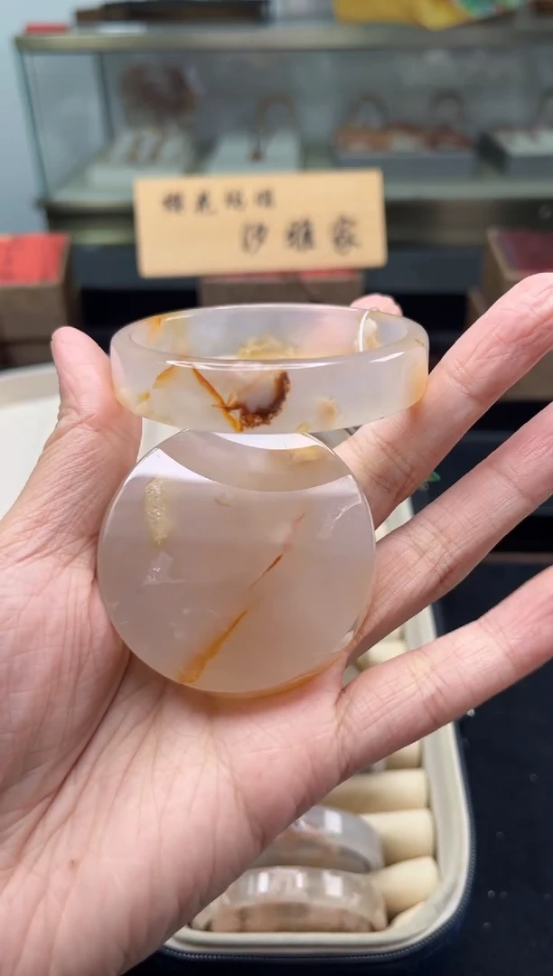 未镶嵌手镯石英质玉54圈口（赠品镯心）3624246