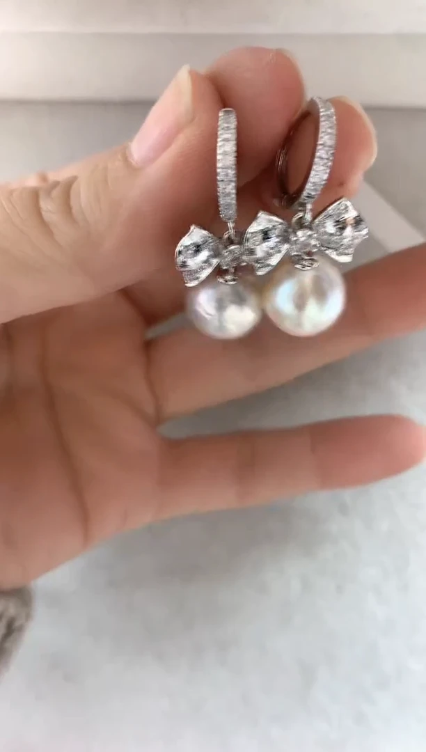 未镶嵌耳饰淡水珍珠多样性发其一