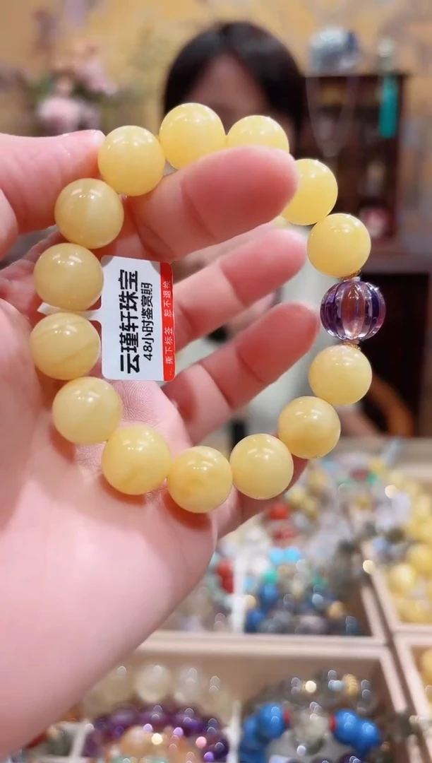 手串蜜蜡未镶嵌设计款珠串