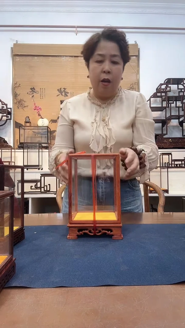 花梨木类木头款玻璃罩222