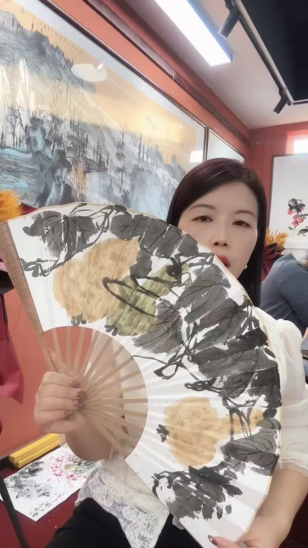 国画童森森/国画/扇面