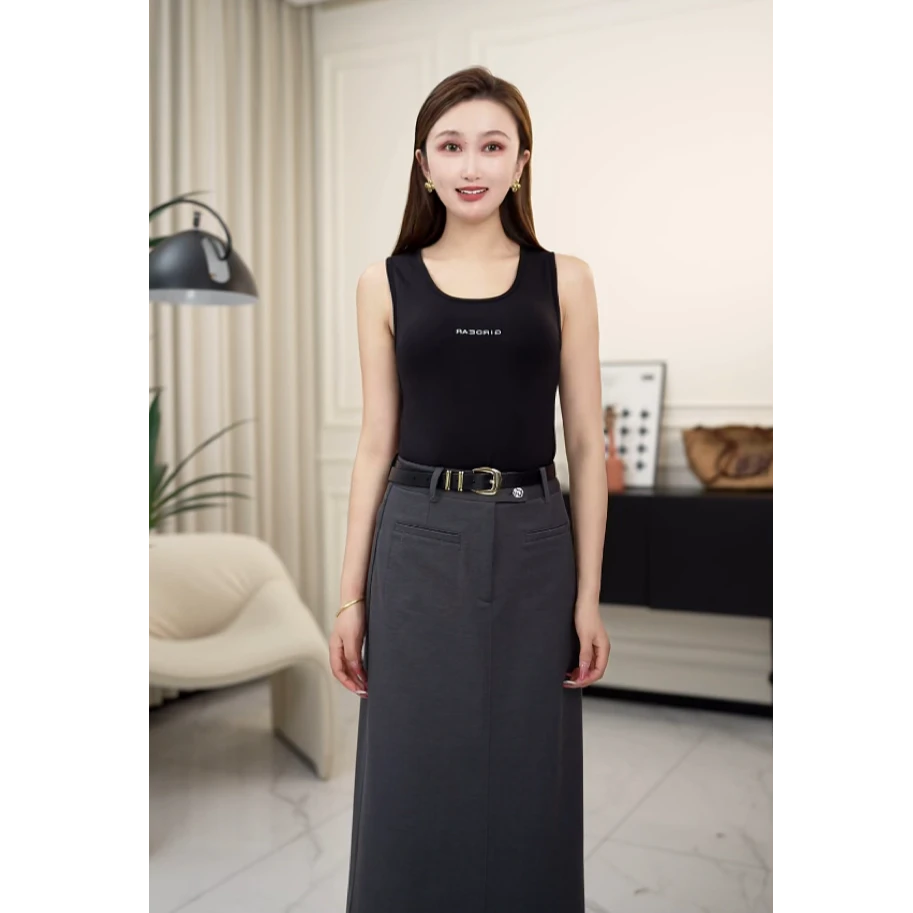 哥弟 GIRDEAR字母经典U型通勤运动瑜伽休闲打底时尚背心130015