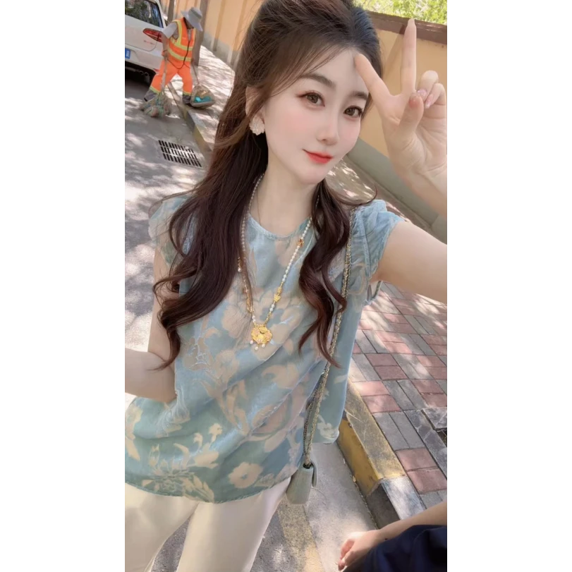 『江南印花U』JJ简约设计款显瘦百搭时尚衬衫507