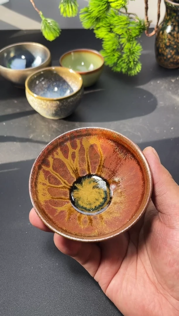 茶盏135叶紫建盏