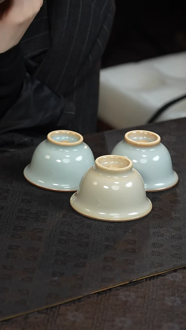 瓷潘建波 龙窑 压手杯