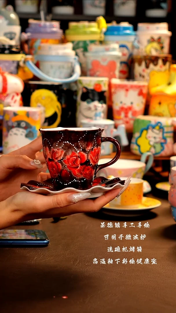 景德镇手工手绘杯杯