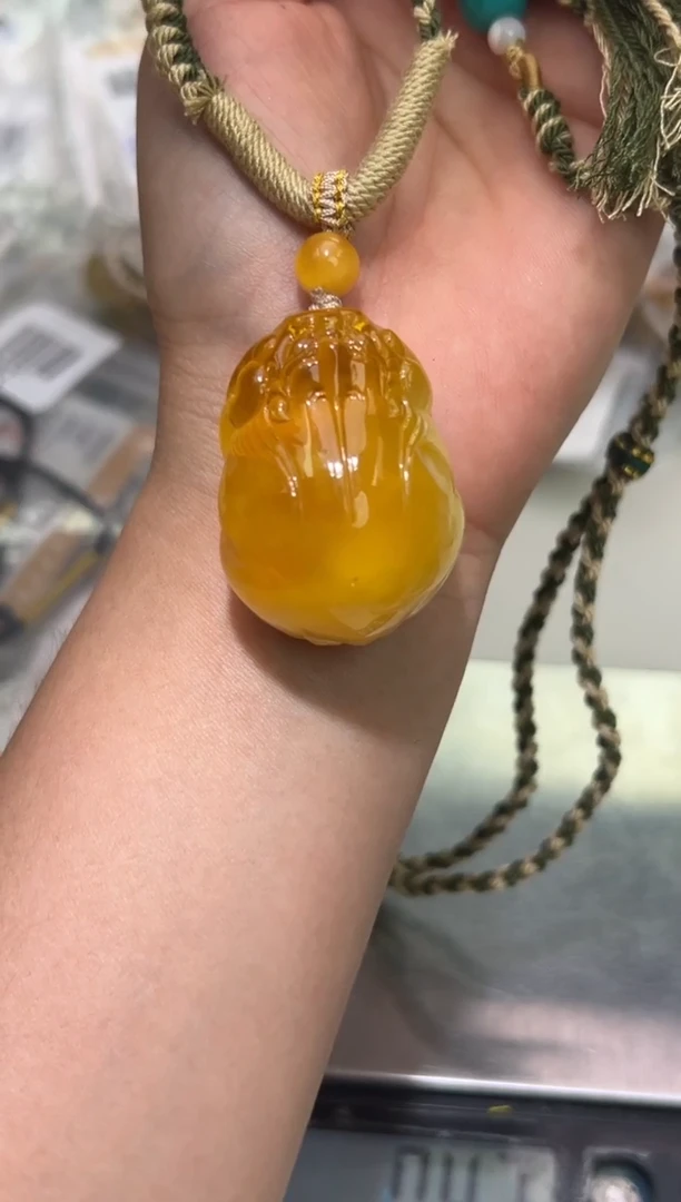 裸石琥珀未镶嵌M****y琥珀蜜蜡吊坠
