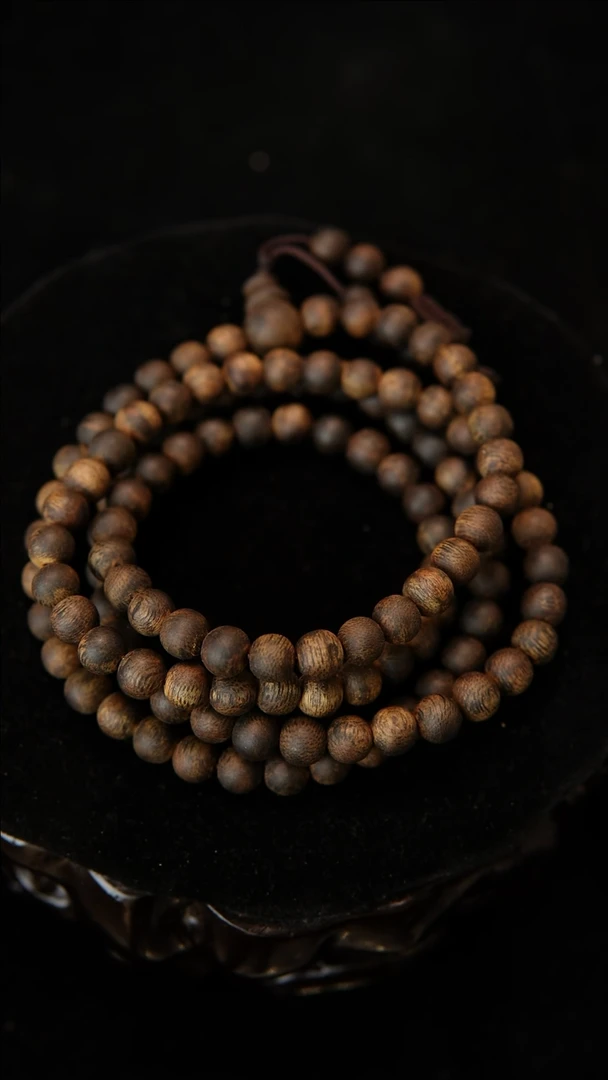 【闪购商品】沉香手串尖峰岭莺歌绿奇楠卡6*108沉水级圆珠