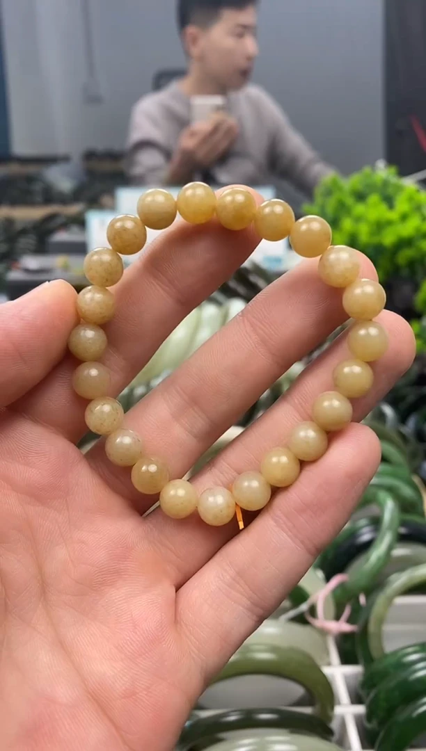 未镶嵌手镯和田玉8mm