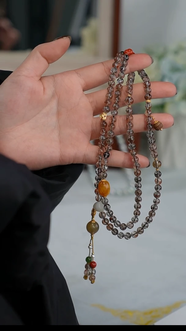 【闪购商品】水晶项链合金黑晶超七手链