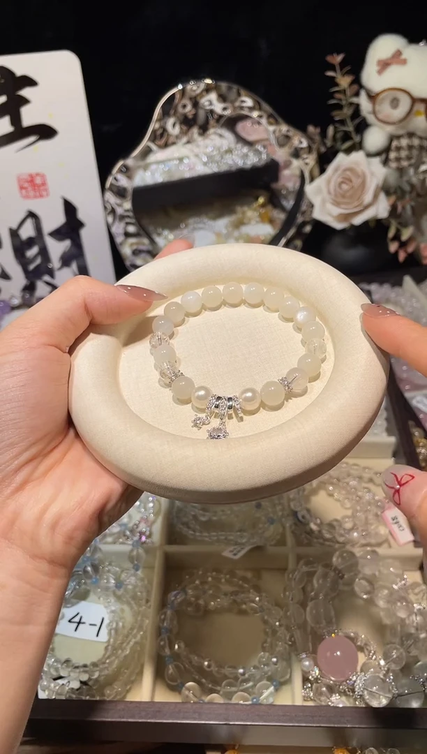 水晶手链未镶嵌白月光手链