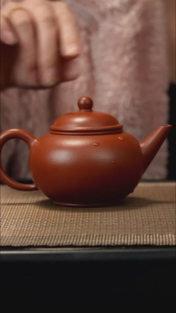 紫砂茶盏朱泥水平200CC