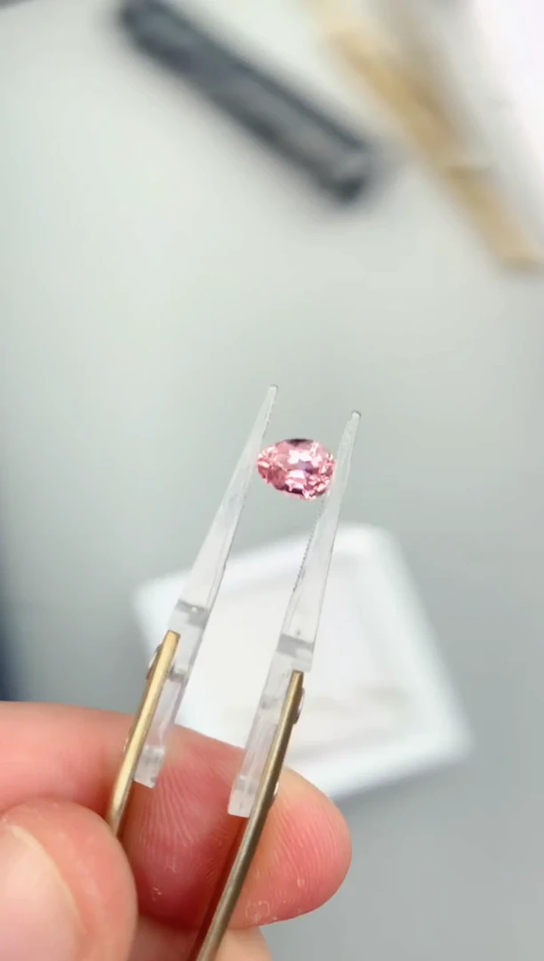 未镶嵌裸石定制碧玺1ct 粉碧玺 定制