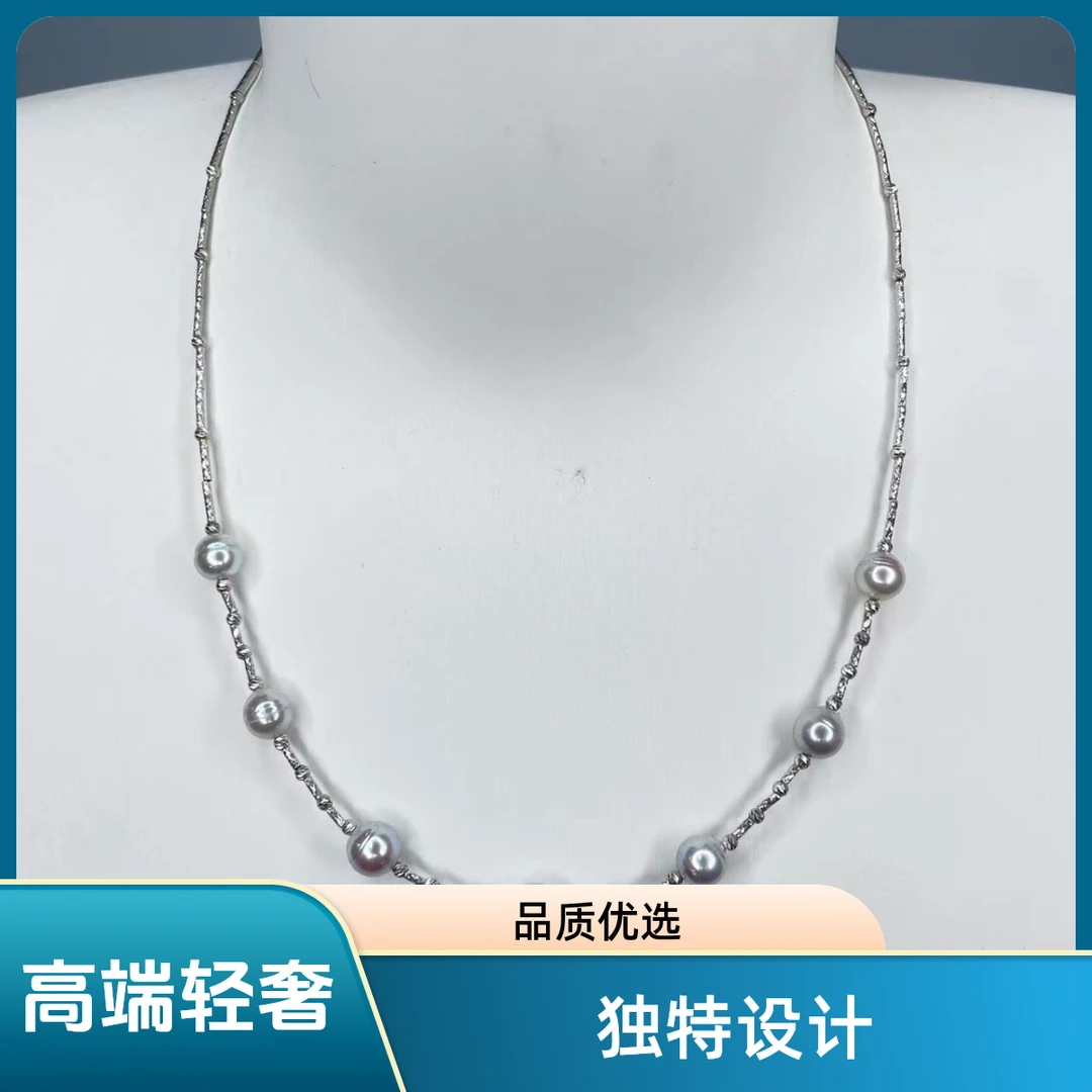 【瑞米珍珠】海水真多麻珍珠18k项圈6-7mm