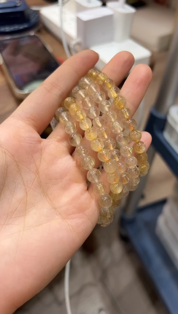 手串未镶嵌水晶XL657发晶手链多样性发一