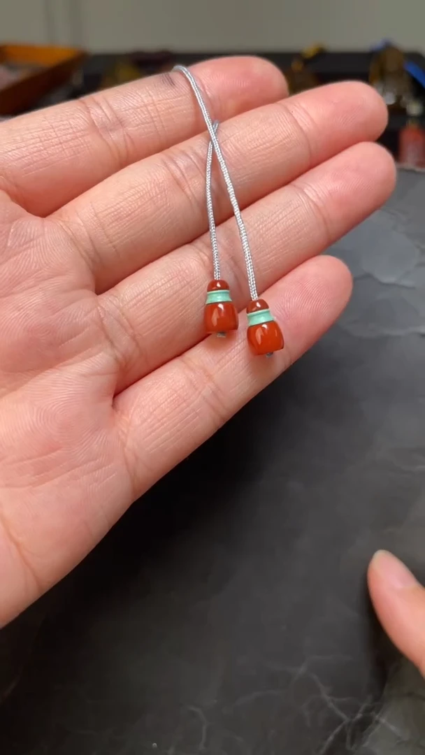 未镶嵌56南红玛瑙弟子珠