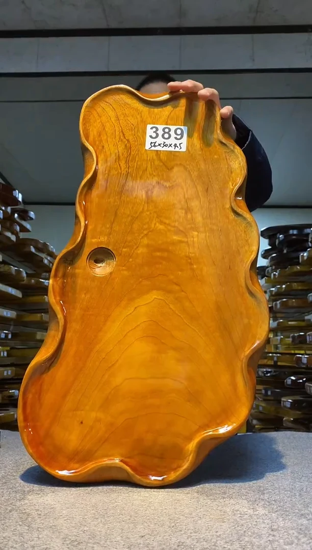 实木原木茶盘 一物一拍(不含配件）