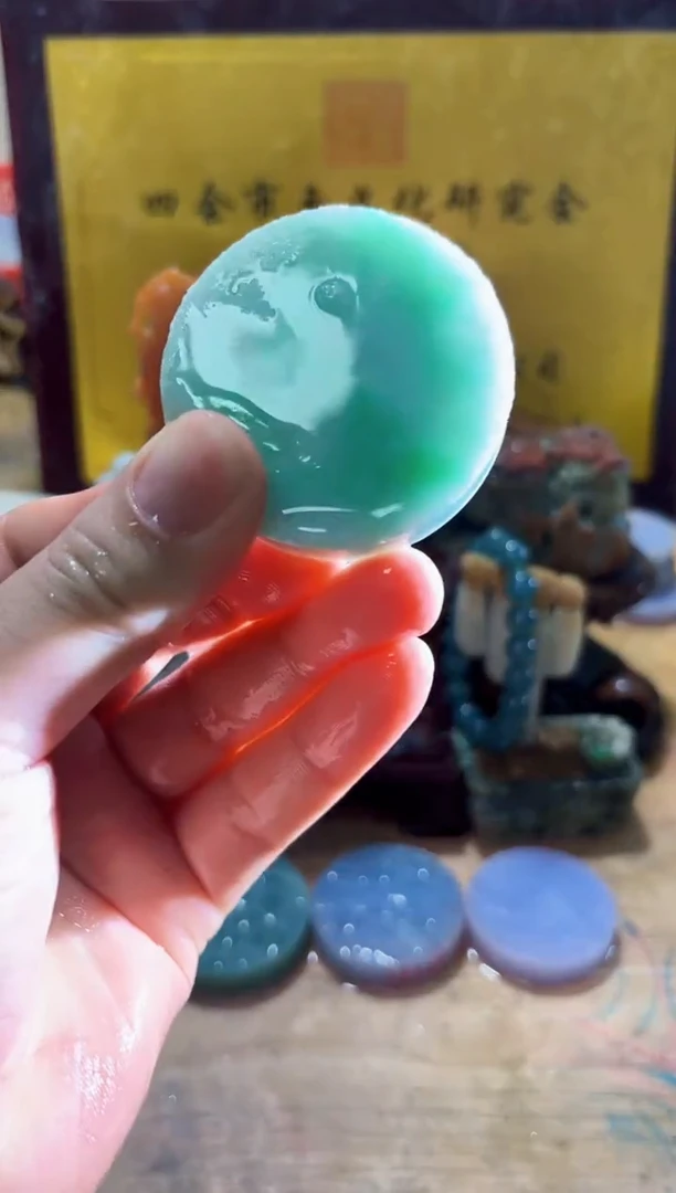 未镶嵌挂件翡翠A货常星7360