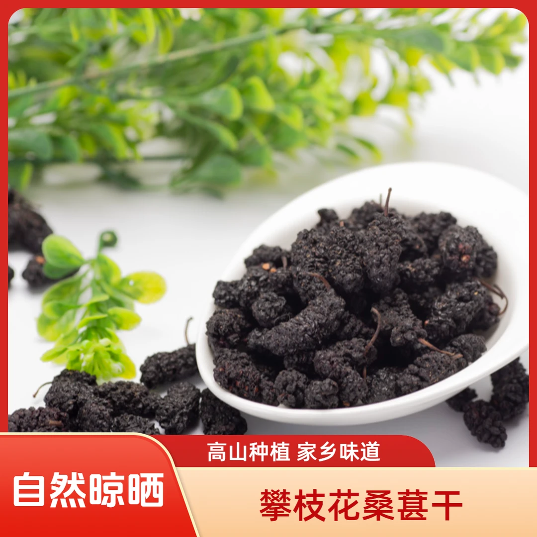 XL【新鲜桑葚】四川攀枝花桑葚干果新鲜采摘晒干桑葚1/2斤装