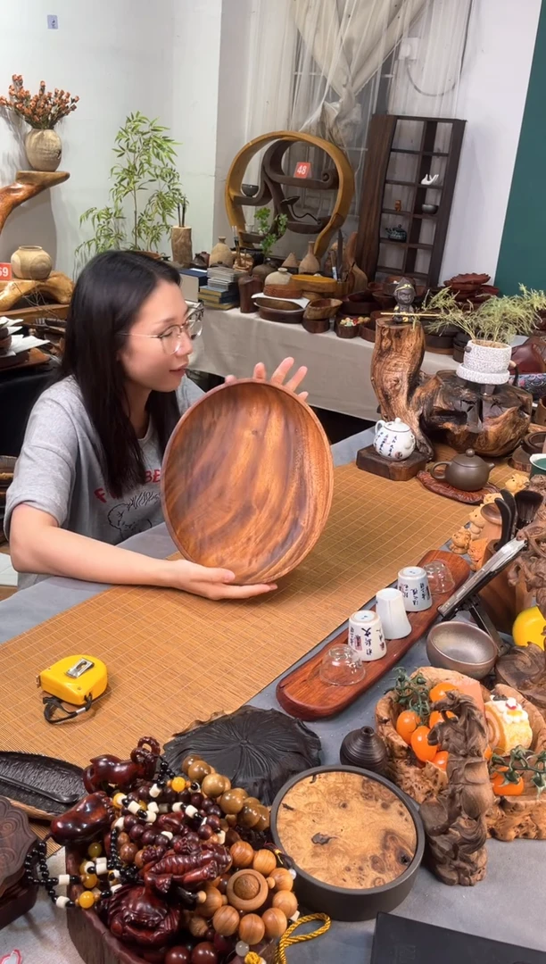 胡桃木果盘30-25-5.5