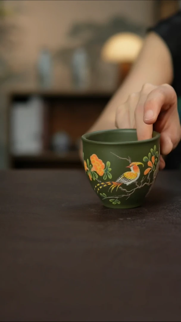 杯景德镇陶瓷杯碗柴烧多人微瑕