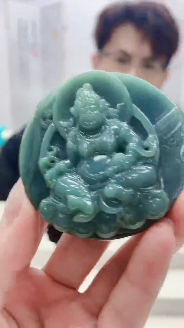 定制翡翠未镶嵌5159lr-毛货挂件40