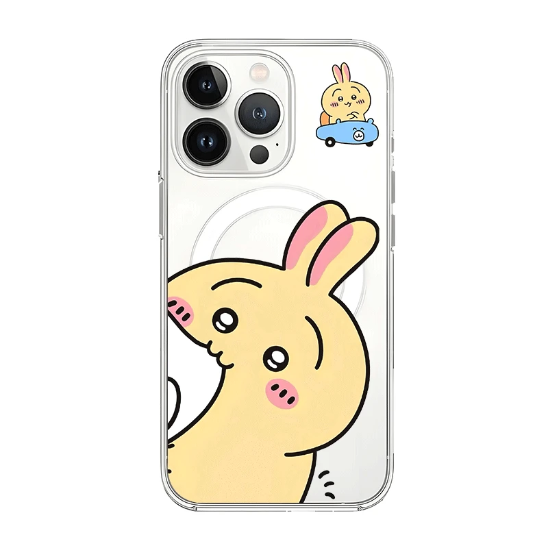 小八乌萨奇新款磁吸软边亚克力手机壳适用苹果16/iPhone15proma壳