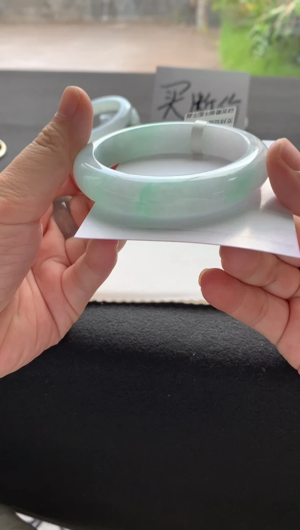 未镶嵌手镯翡翠57正圈买断Y2658