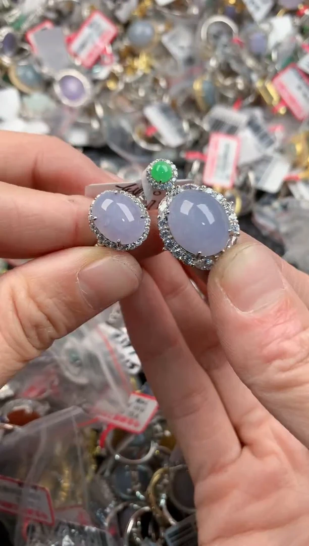 银S925镶嵌戒指翡翠555    2