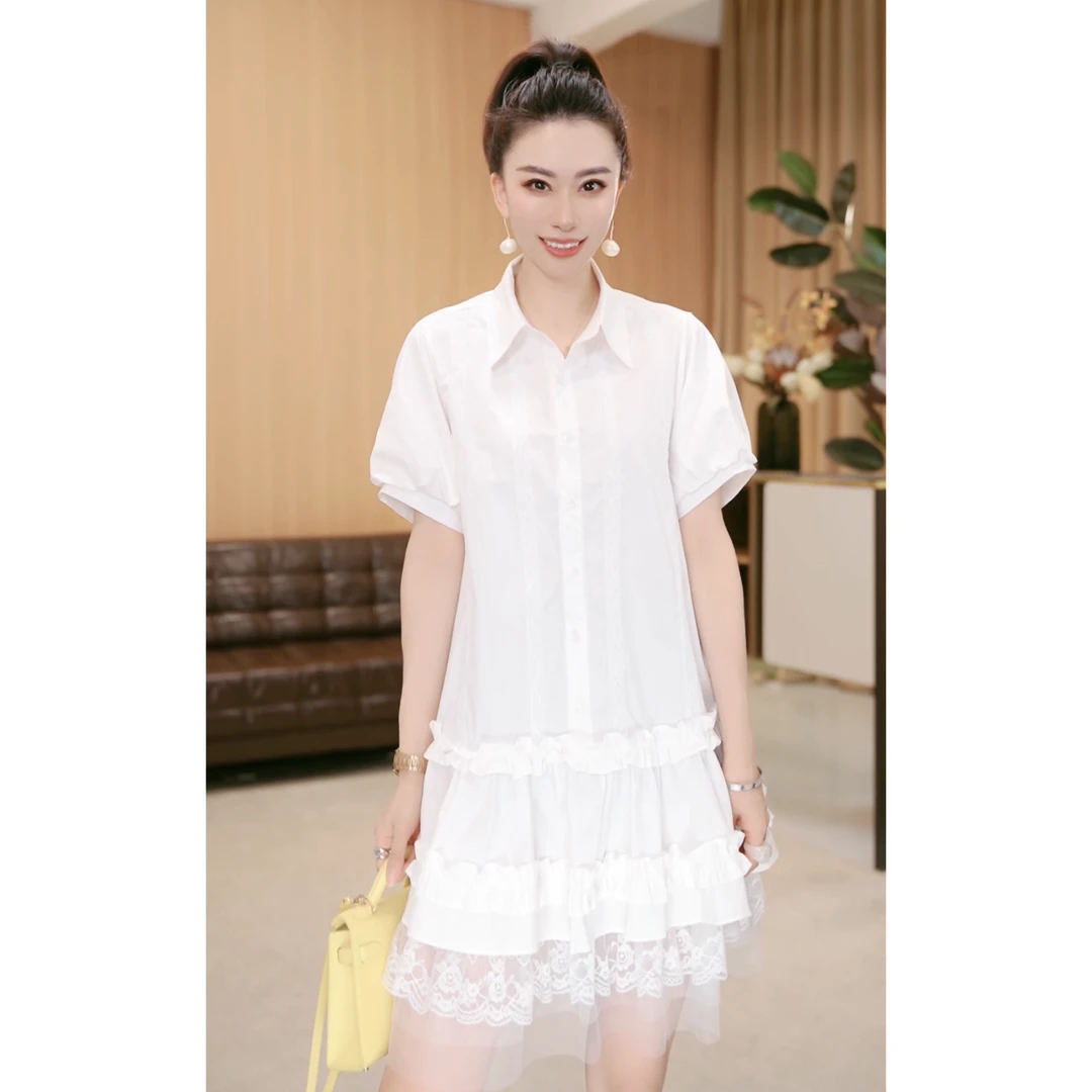 林果&季得 【引力波动】时尚减龄气质百搭女士短袖款连衣裙