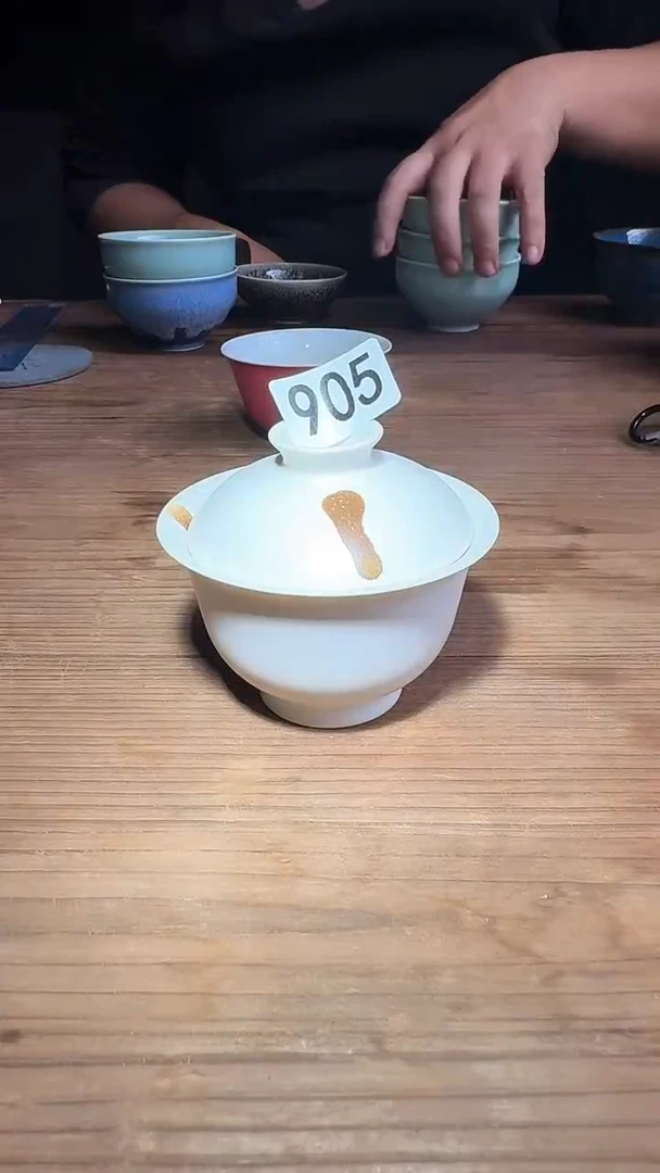 婺州龙窑烧制技艺全手工盖碗70ml（905