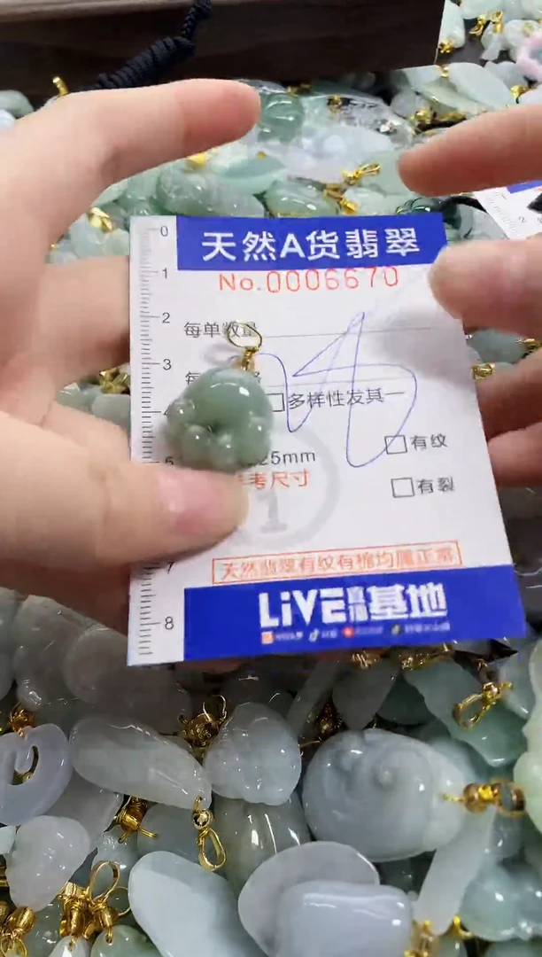 颈饰未镶嵌翡翠天然A货翡翠