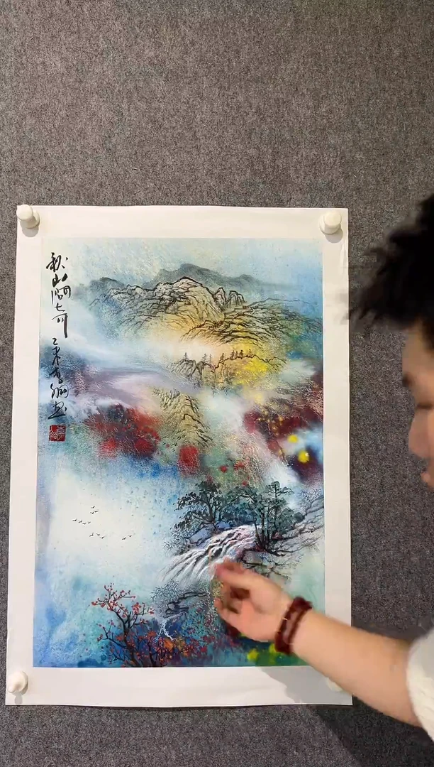 国画李纲-2.7平尺-国画作品