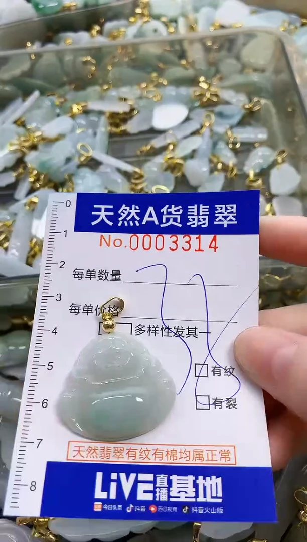 颈饰未镶嵌翡翠天然A货翡翠